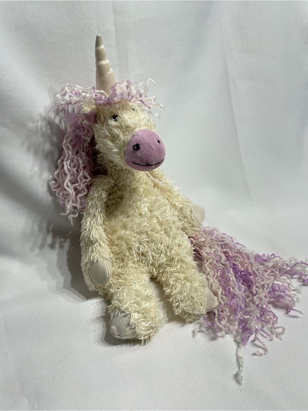 Retired Jellycat "Junglie Bunglie" Unicorn Plush Good Condition Some wear as pic